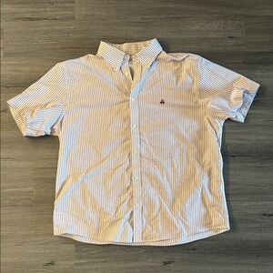 Brooks Brothers White/Maroon Button Down Shirt